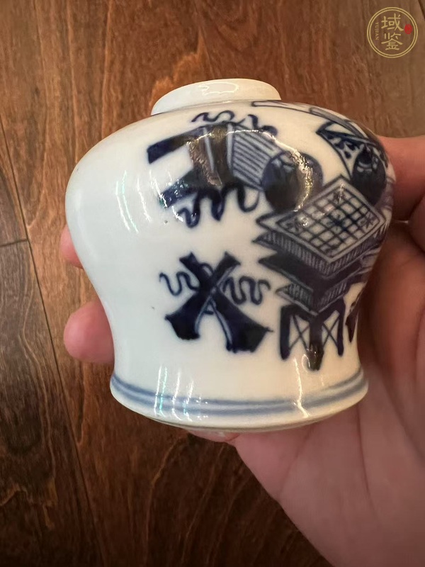 古玩陶瓷青花天字罐真品鑒賞圖