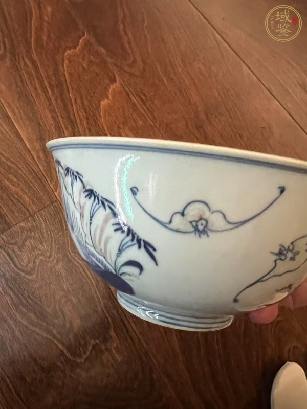 古玩陶瓷青花釉里紅碗真品鑒賞圖