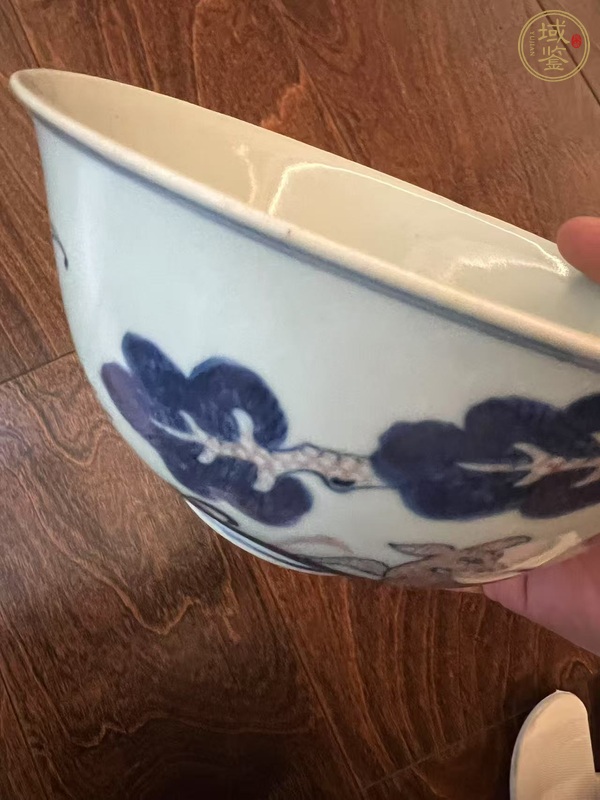 古玩陶瓷青花釉里紅碗真品鑒賞圖