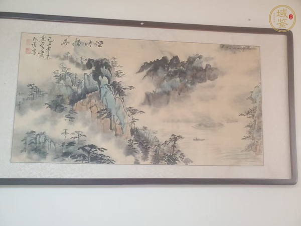 古玩煙峽歸舟真品鑒賞圖