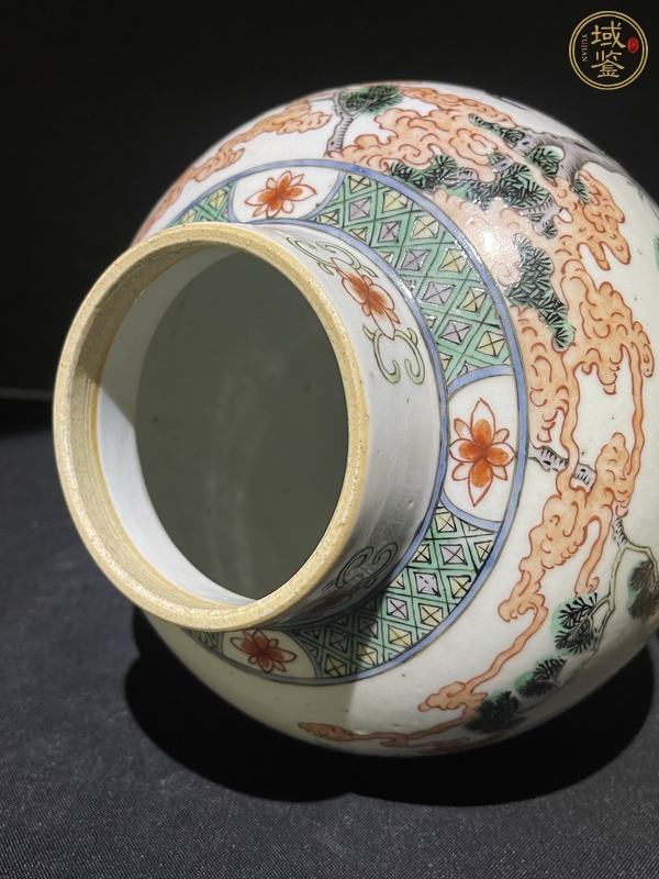 古玩陶瓷五彩人物故事紋將軍罐真品鑒賞圖