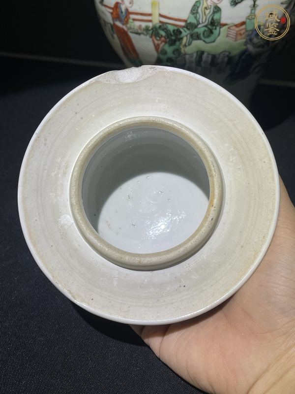 古玩陶瓷五彩人物故事紋將軍罐真品鑒賞圖