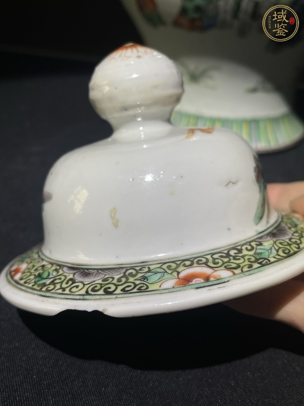 古玩陶瓷五彩人物故事紋將軍罐真品鑒賞圖