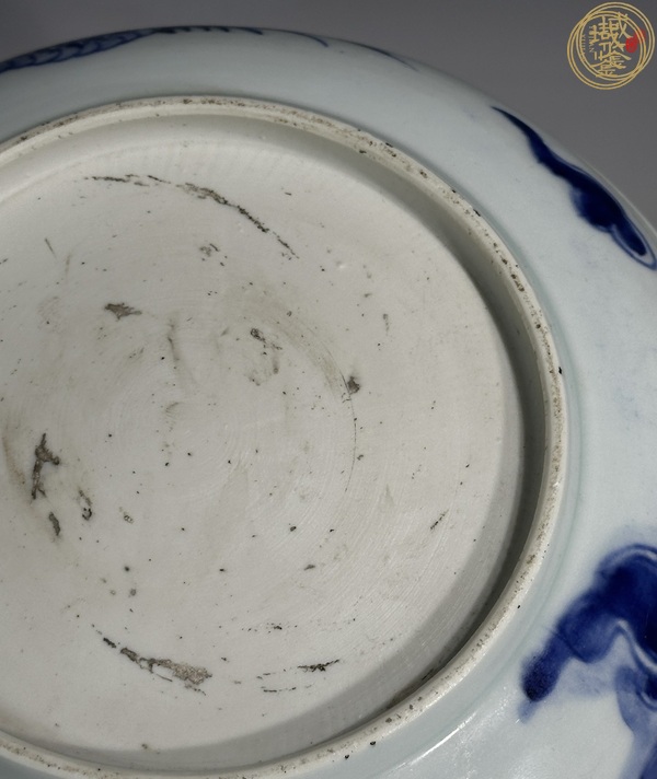 古玩陶瓷雍正過墻龍紋盤真品鑒賞圖