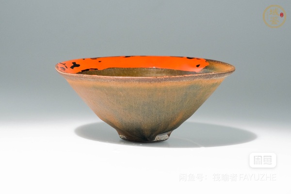古玩陶瓷宋代建窯系斗笠盞真品鑒賞圖