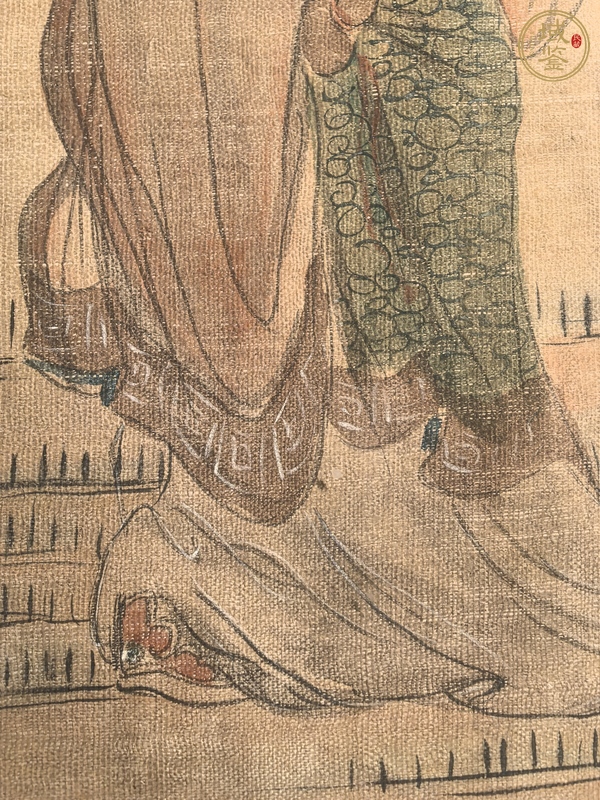 古玩字畫(huà)壽星見(jiàn)鏡片真品鑒賞圖