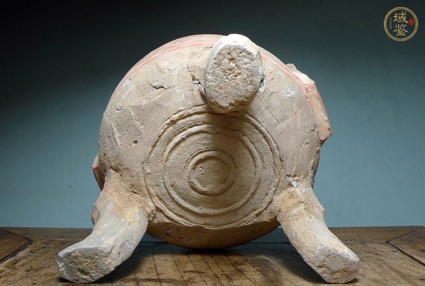 古玩陶瓷漢代彩繪陶鼎真品鑒賞圖