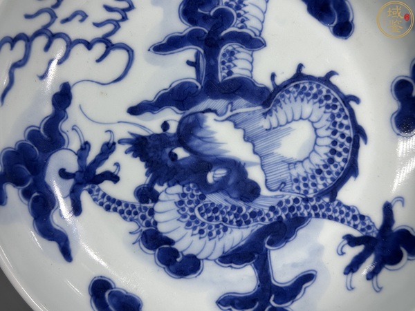 古玩陶瓷雍正過墻龍紋盤拍賣，當(dāng)前價格6000元