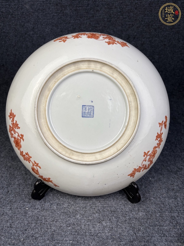 古玩陶瓷粉彩人物故事紋賞盤真品鑒賞圖
