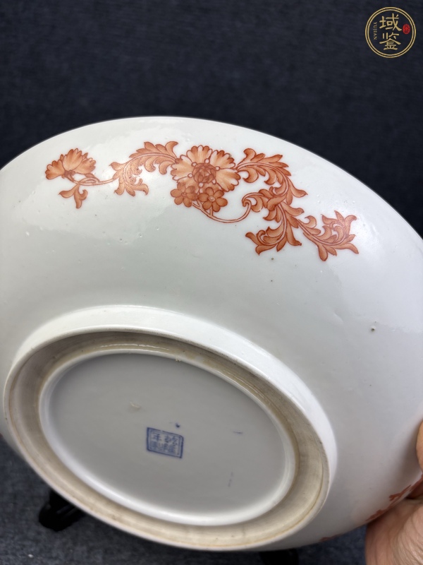 古玩陶瓷粉彩人物故事紋賞盤真品鑒賞圖