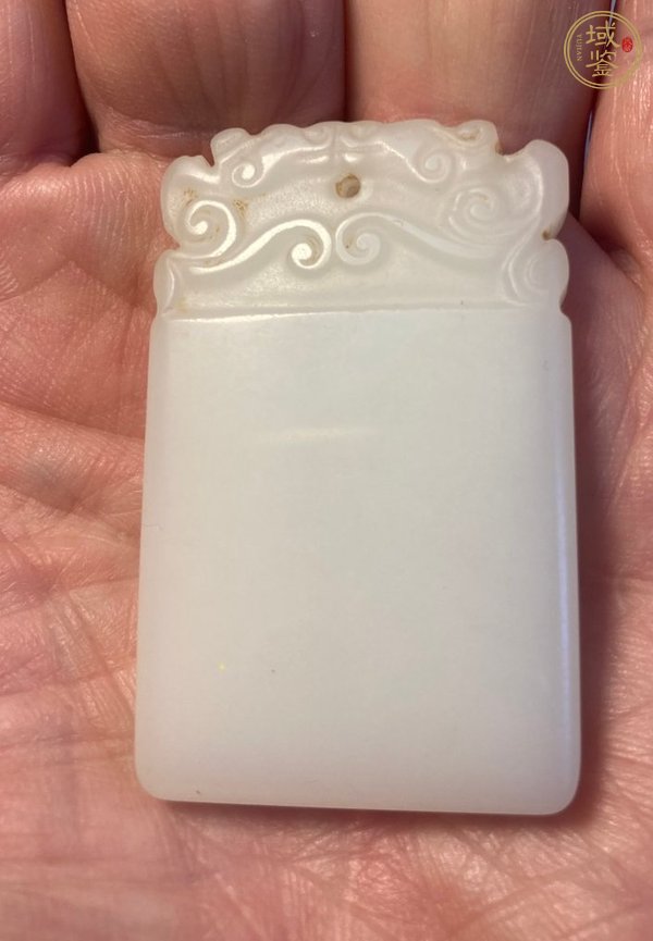 古玩玉器玉螭龍無事牌真品鑒賞圖