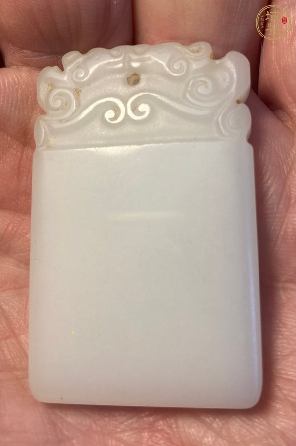 古玩玉器玉螭龍無事牌真品鑒賞圖