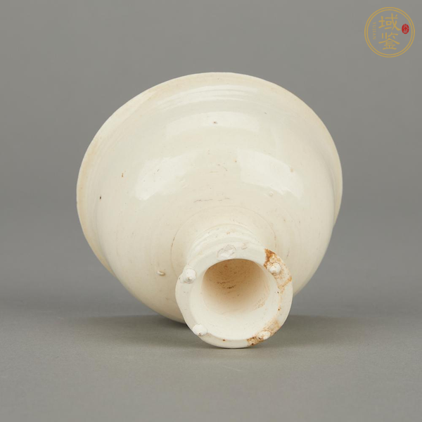 古玩陶瓷霍州窯白釉高足杯真品鑒賞圖
