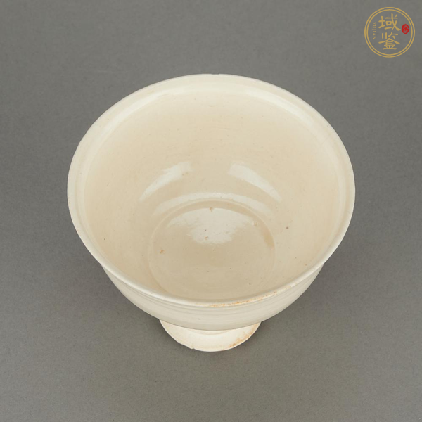 古玩陶瓷霍州窯白釉高足杯真品鑒賞圖