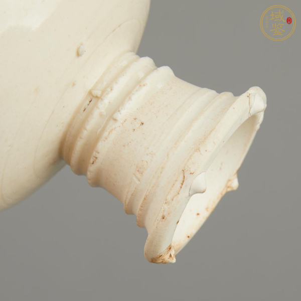 古玩陶瓷霍州窯白釉高足杯真品鑒賞圖