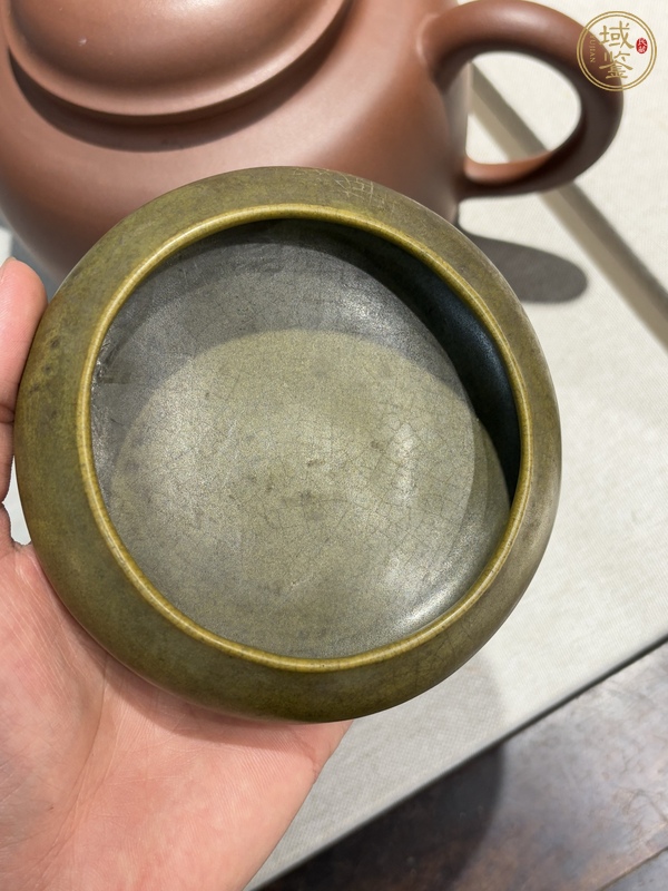 古玩茶葉末釉洗真品鑒賞圖