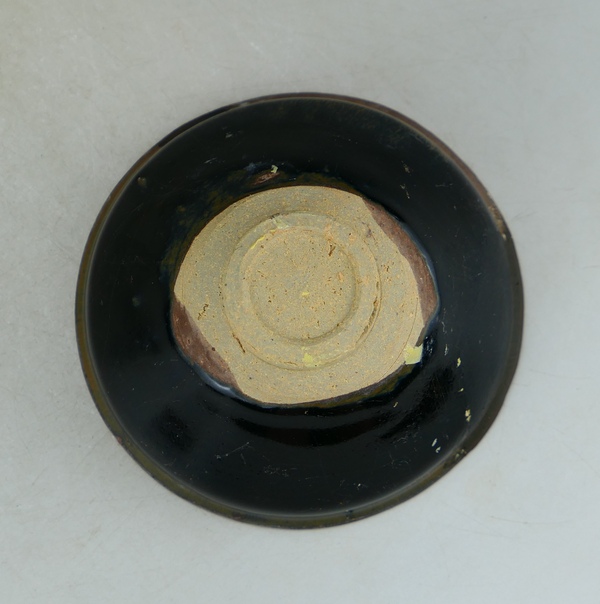 古玩陶瓷精品:南宋遇林亭窯黑釉絲毫茶盞拍賣,當前價格39元