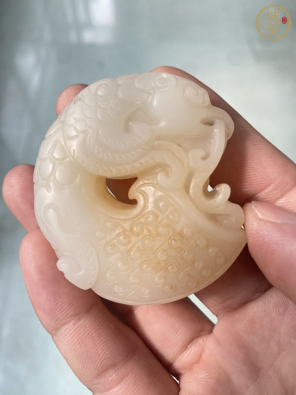 古玩玉器提油仿古“龍鳳復(fù)合佩”真品鑒賞圖