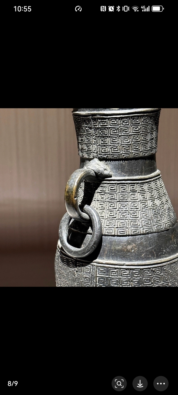 古玩銅器明代銅賞瓶拍賣，當前價格18500元