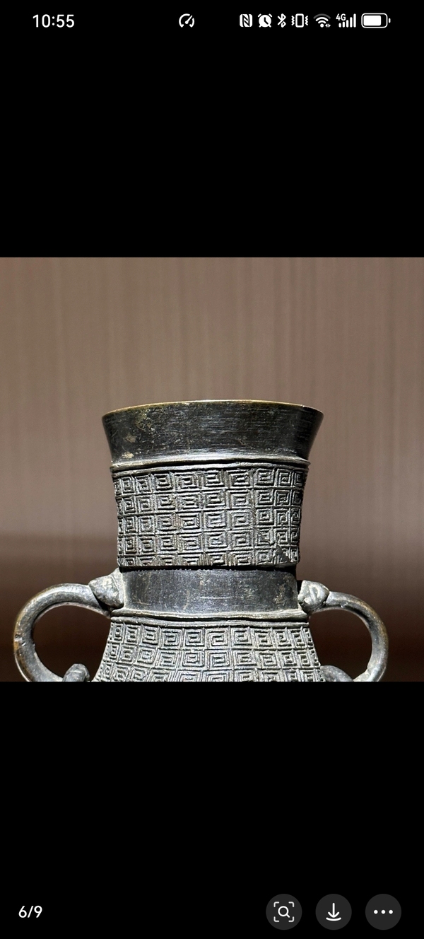古玩銅器明代銅賞瓶拍賣，當前價格18500元