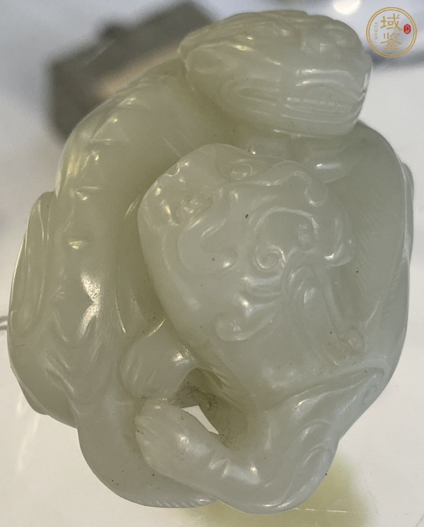 古玩玉器和田玉獸真品鑒賞圖