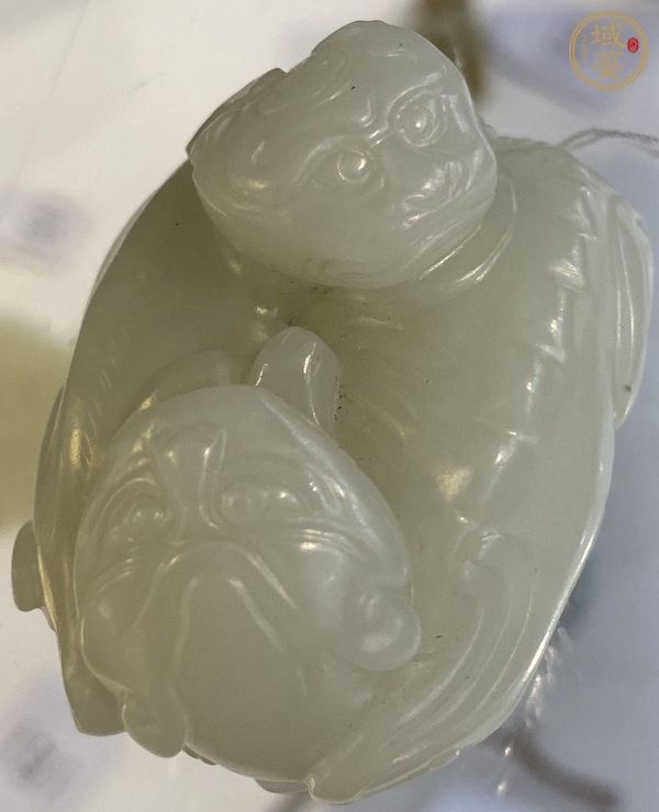 古玩玉器和田玉獸真品鑒賞圖