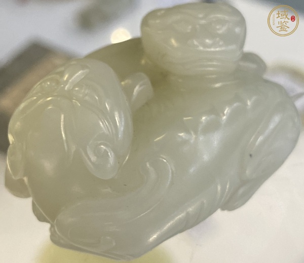 古玩玉器和田玉獸真品鑒賞圖