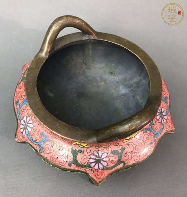 古玩銅器琺瑯彩銅爐真品鑒賞圖