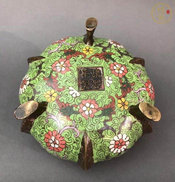 古玩銅器琺瑯彩銅爐真品鑒賞圖