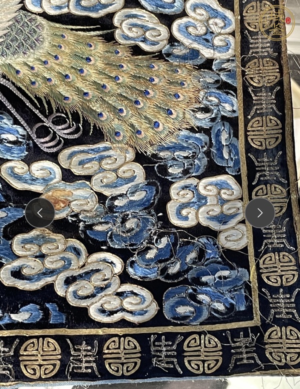 古玩雜項刺繡官補真品鑒賞圖