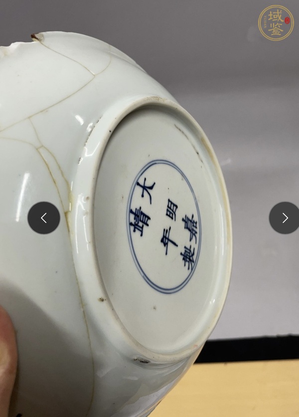古玩陶瓷青花人物紋盤真品鑒賞圖