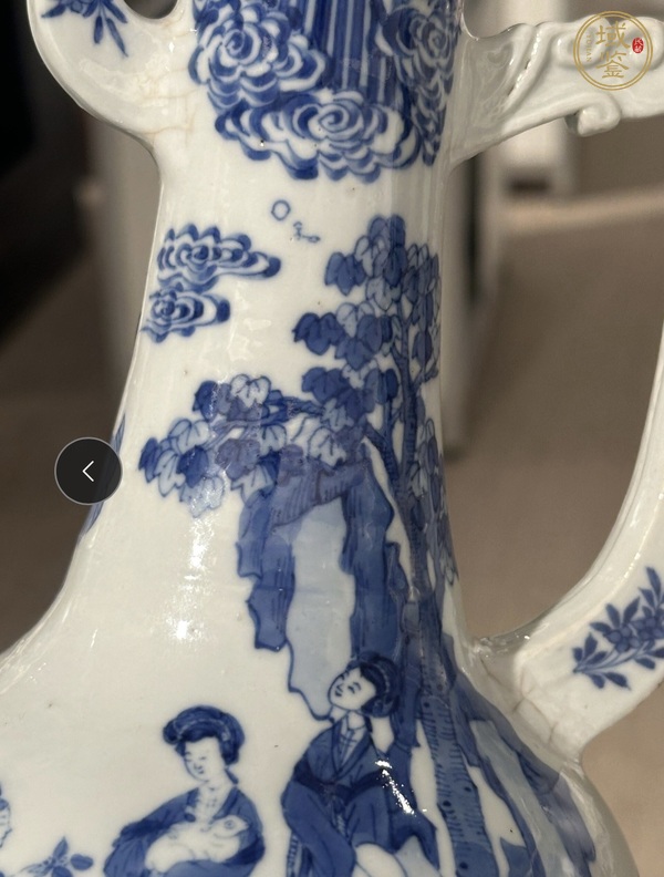 古玩陶瓷青花人物紋執(zhí)壺真品鑒賞圖