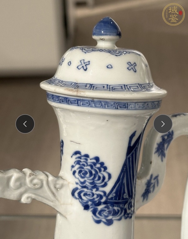 古玩陶瓷青花人物紋執(zhí)壺真品鑒賞圖