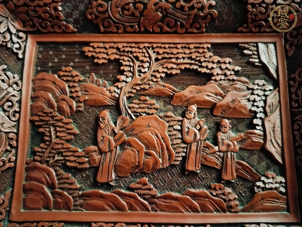古玩雜項剔紅漆盤真品鑒賞圖