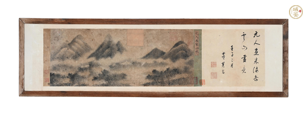 古玩字畫米家山水真品鑒賞圖