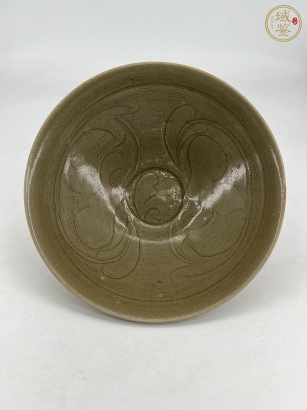 古玩陶瓷宋代 珠光青瓷斗笠盞真品鑒賞圖