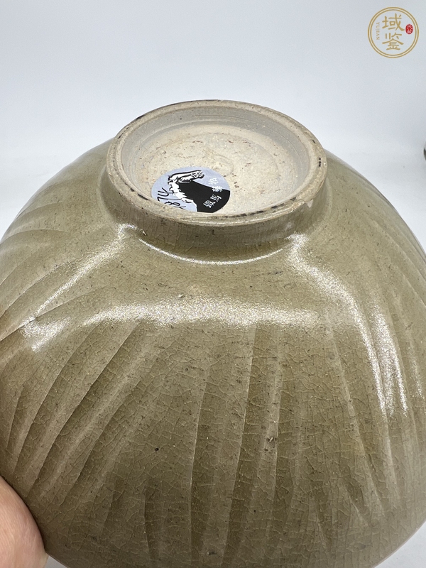 古玩陶瓷宋代 珠光青瓷斗笠盞真品鑒賞圖