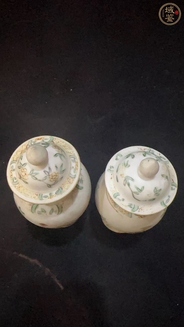 古玩陶瓷鳳紋雞腿蓋瓶真品鑒賞圖