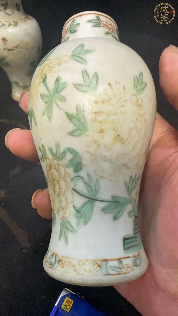 古玩陶瓷鳳紋雞腿蓋瓶真品鑒賞圖