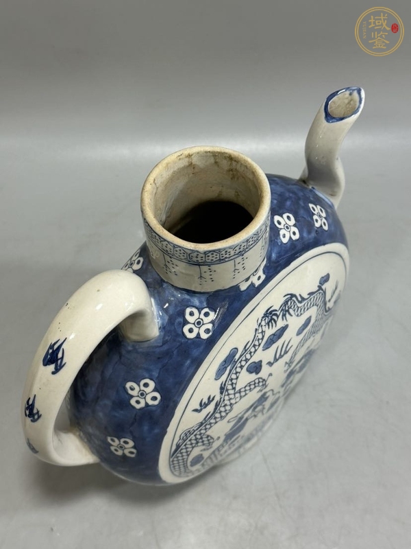 古玩青花龍紋壺真品鑒賞圖