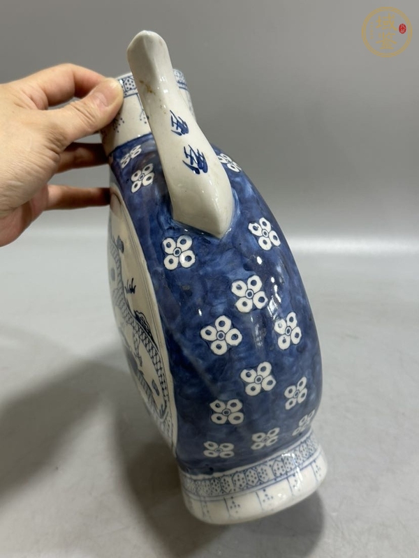 古玩陶瓷青花龍紋壺真品鑒賞圖