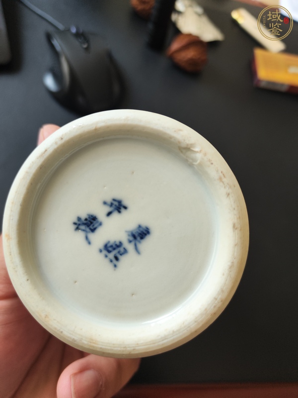 古玩陶瓷光緒青花花鳥瓶真品鑒賞圖