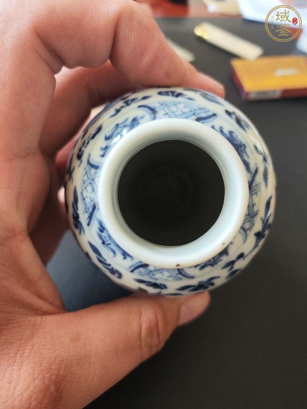古玩陶瓷光緒青花花鳥瓶真品鑒賞圖
