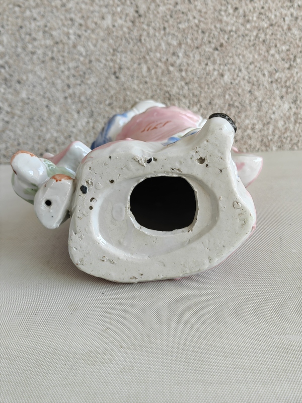 古玩陶瓷粉彩財神造像拍賣，當前價格398元