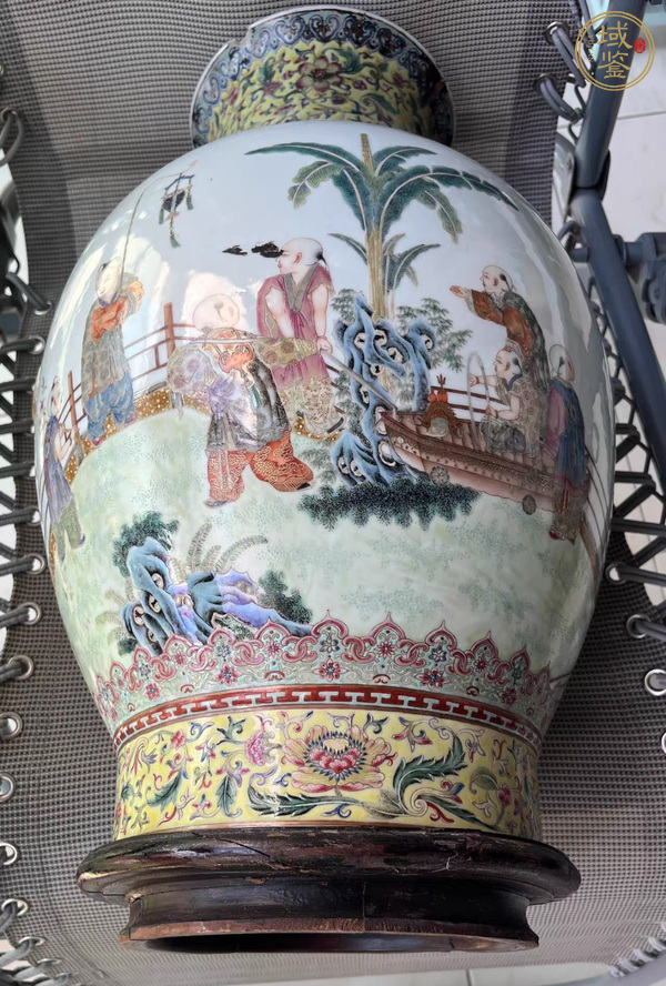 古玩陶瓷嬰戲紋雙鋪首尊真品鑒賞圖