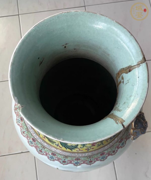 古玩陶瓷嬰戲紋雙鋪首尊真品鑒賞圖