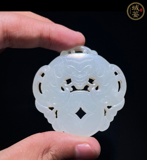 古玩玉器和田玉雕“福在眼前”佩真品鑒賞圖