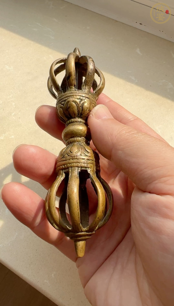 古玩銅器金剛杵真品鑒賞圖