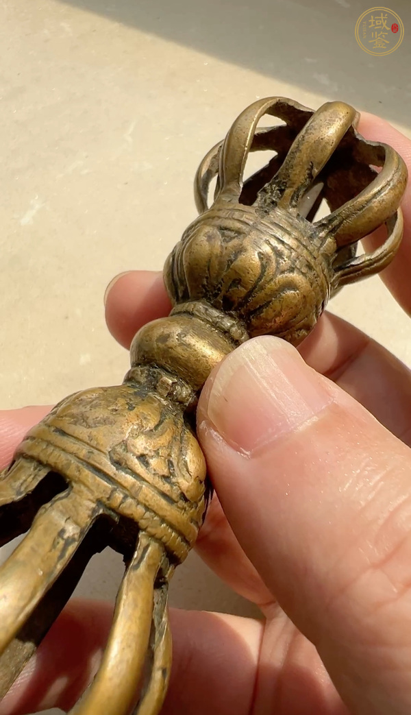 古玩銅器金剛杵真品鑒賞圖