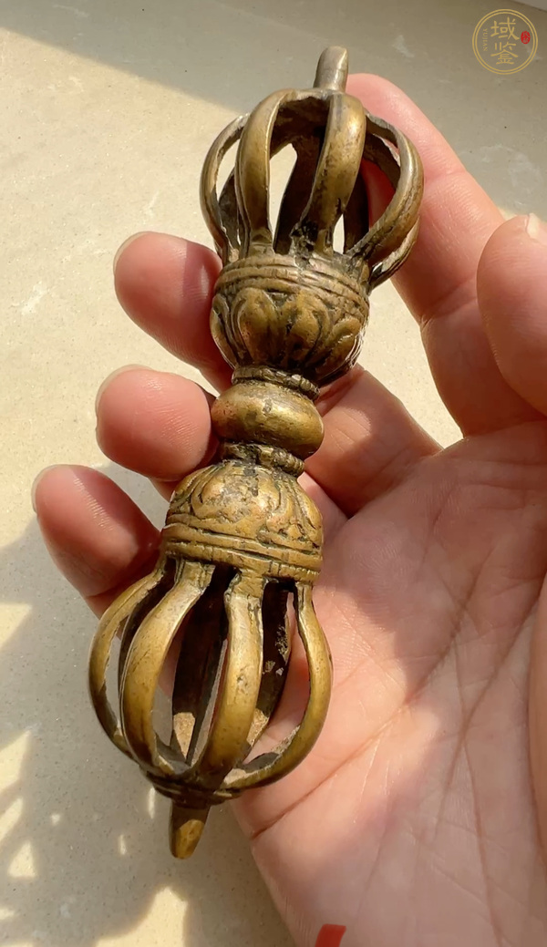 古玩銅器金剛杵真品鑒賞圖